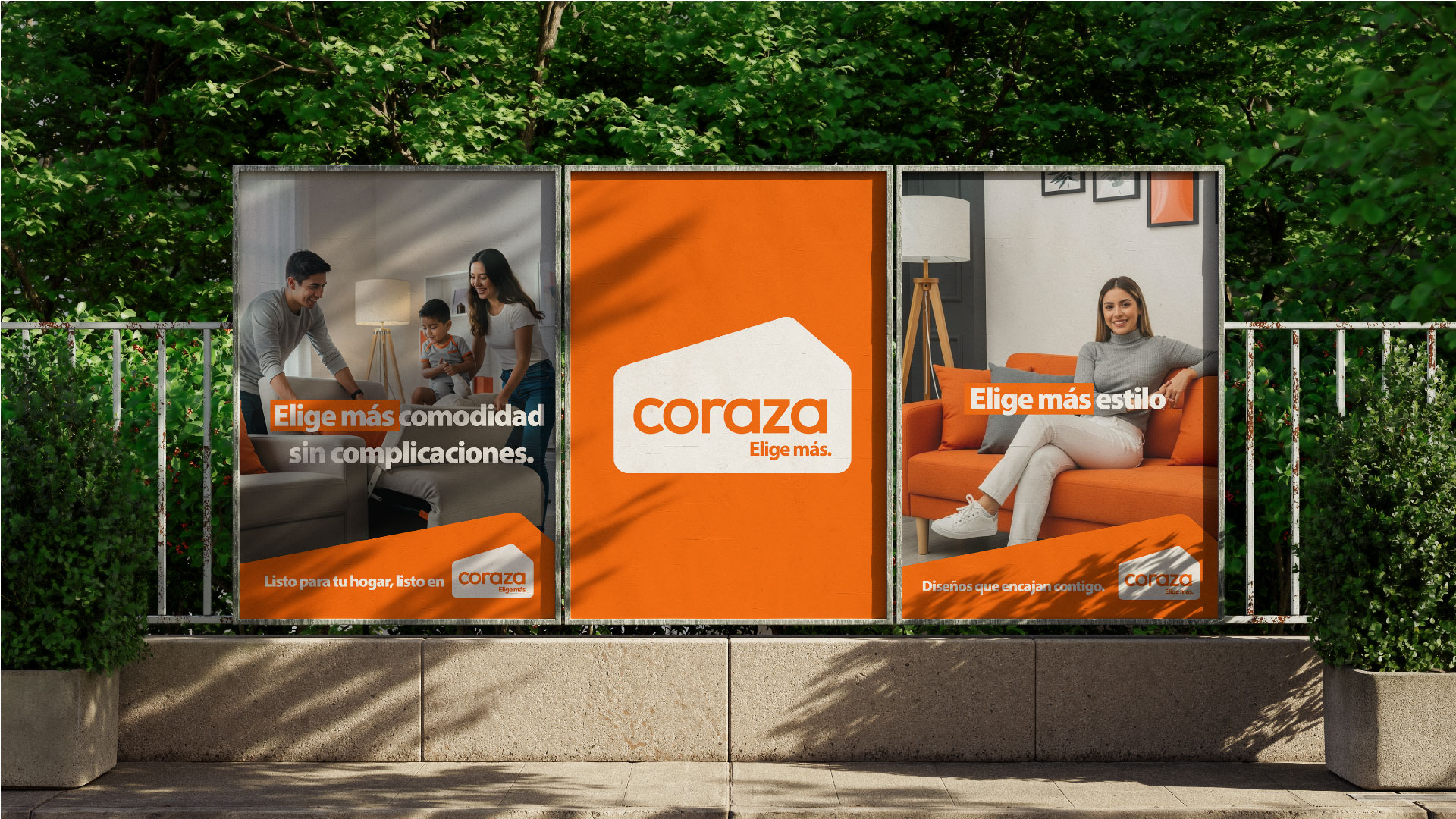 Valla publicitaria Coraza
